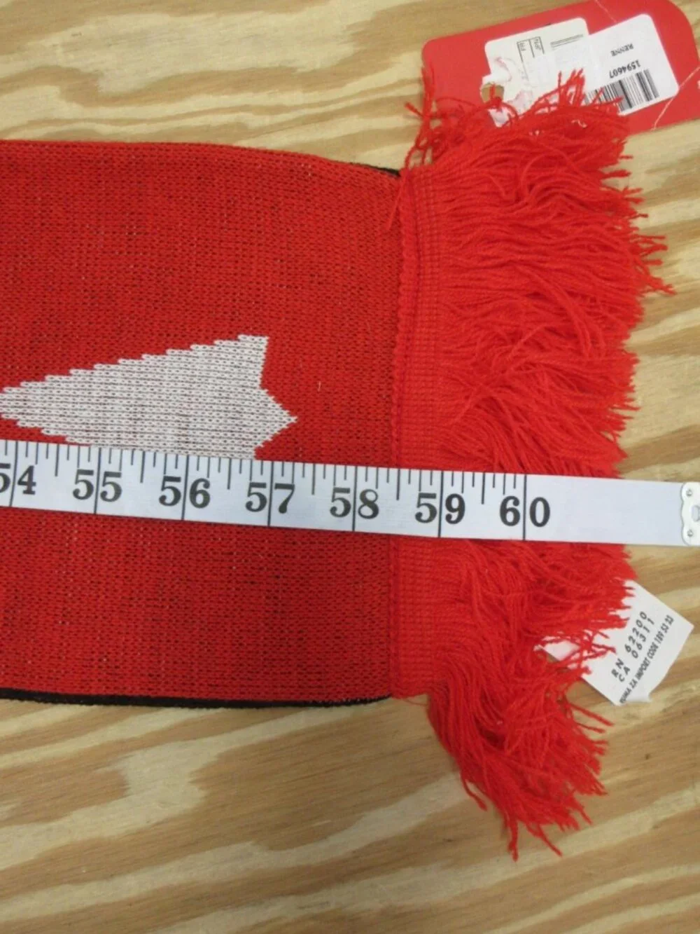 Stade Rennais FC Scarf Red Puma Football Soccer Club Fan Fringe NEW